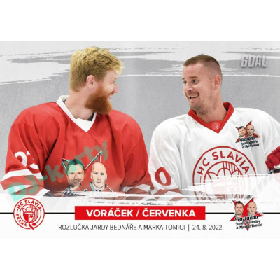 2022 Goal Cards Rozlučka Jardy Bednáře a Marka Tomici #41 Voráček / Červenka