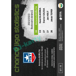 2023/24 Goal cards Chance Liga 1. série #ST-11 Antonín Bořuta Statistics