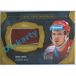 2020/21 OFS 1.série Daniel Rákos #GUM-DRK 50/70 Game Used Material