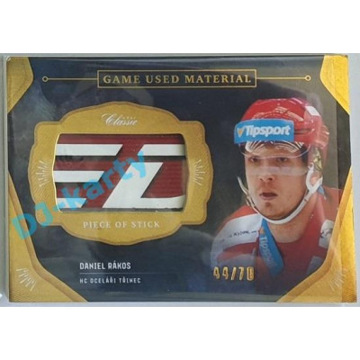 2020/21 OFS 1.série Daniel Rákos #GUM-DRK 44/70 Game Used Material