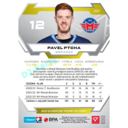 2023/24 Sportzoo ELH 1. série #222 Pavel Pýcha