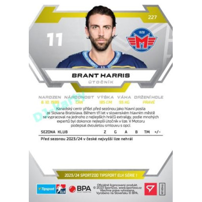 2023/24 Sportzoo ELH 1. série #227 Brant Harris