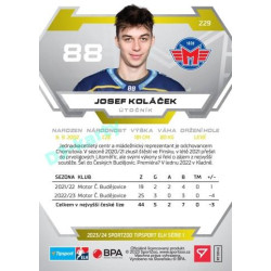2023/24 Sportzoo ELH 1. série #229 Josef Koláček