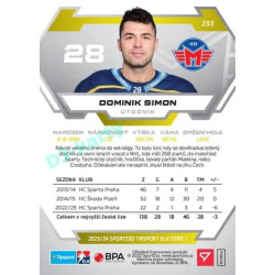 2023/24 Sportzoo ELH 1. série #233 Dominik Simon