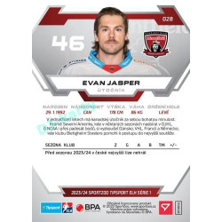2023/24 Sportzoo ELH 1. série #028 Evan Jasper