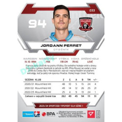 2023/24 Sportzoo ELH 1. série #033 Jordann Perret