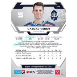 2023/24 Sportzoo ELH 1. série #242 Václav Veber