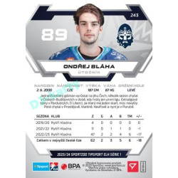 2023/24 Sportzoo ELH 1. série #243 Ondřej Bláha