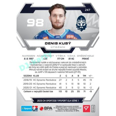 2023/24 Sportzoo ELH 1. série #247 Denis Kusý