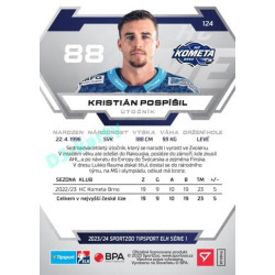 2023/24 Sportzoo ELH 1. série #124 Kristián Pospíšil
