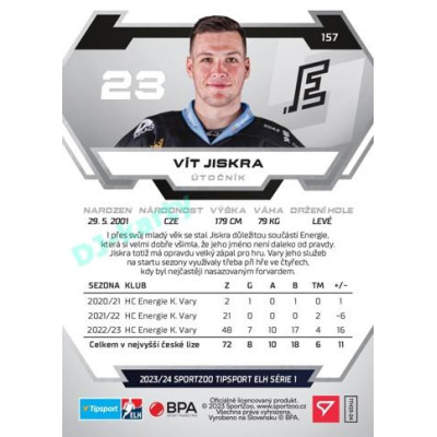 2023/24 Sportzoo ELH 1. série #157 Vít Jiskra