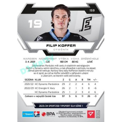 2023/24 Sportzoo ELH 1. série #159 Filip Koffer