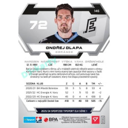 2023/24 Sportzoo ELH 1. série #146 Ondřej Dlapa