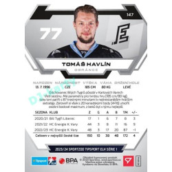 2023/24 Sportzoo ELH 1. série #147 Tomáš Havlín