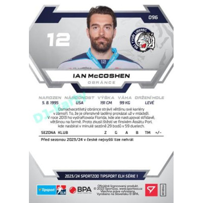 2023/24 Sportzoo ELH 1. série #096 Ian McCoshen