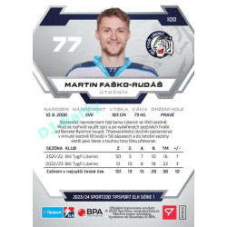 2023/24 Sportzoo ELH 1. série #100 Martin Faško-Rudáš