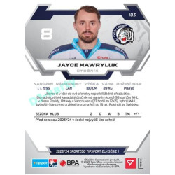 2023/24 Sportzoo ELH 1. série #103 Jayce Hawryluk