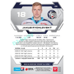 2023/24 Sportzoo ELH 1. série #106 Jakub Rychlovský