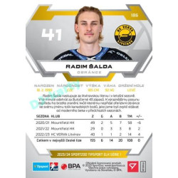 2023/24 Sportzoo ELH 1. série #186 Radim Šalda