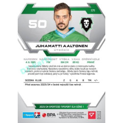 2023/24 Sportzoo ELH 1. série #171 Juhamatti Aaltonen