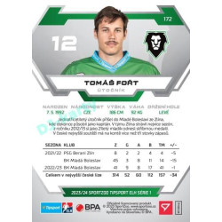 2023/24 Sportzoo ELH 1. série #172 Tomáš Fořt