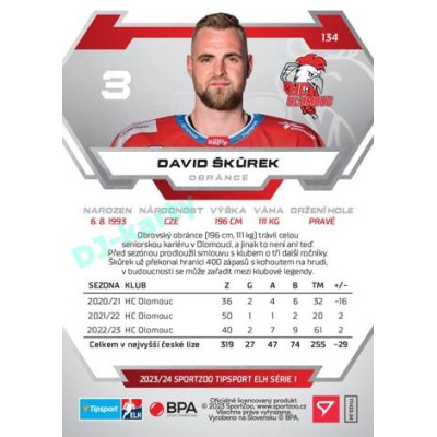 2023/24 Sportzoo ELH 1. série #134 David Škůrek