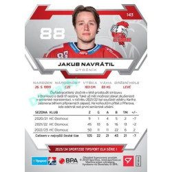 2023/24 Sportzoo ELH 1. série #143 Jakub Navrátil