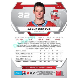 2023/24 Sportzoo ELH 1. série #144 Jakub Orsava