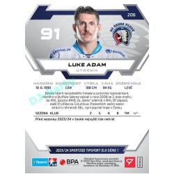 2023/24 Sportzoo ELH 1. série #206 Luke Adam