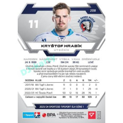 2023/24 Sportzoo ELH 1. série #208 Kryštof Hrabík