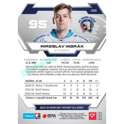 2023/24 Sportzoo ELH 1. série #209 Miroslav Indrák