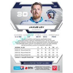 2023/24 Sportzoo ELH 1. série #210 Jakub Lev