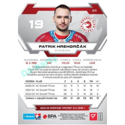 2023/24 Sportzoo ELH 1. série #011 Patrik Hrehorčák