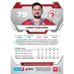 2023/24 Sportzoo ELH 1. série #012 Libor Hudáček