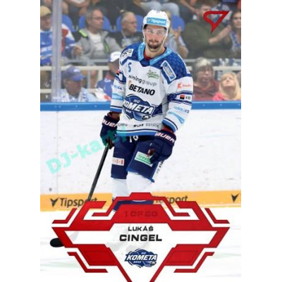 2023/24 Sportzoo ELH 1. série #117 Lukáš Cingel Goal Light 1of60