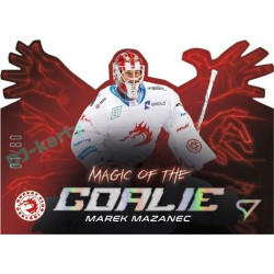 2023/24 Sportzoo ELH 1. série #MG-01 Marek Mazanec Magic of the Goalie Die Cut Limited xx/80