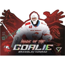 2023/24 Sportzoo ELH 1. série #MG-10 Branislav Konrád Magic of the Goalie Die Cut Limited xx/80
