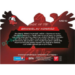 2023/24 Sportzoo ELH 1. série #MG-10 Branislav Konrád Magic of the Goalie Die Cut Limited xx/80