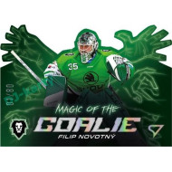 2023/24 Sportzoo ELH 1. série #MG-13 Filip Novotný Magic of the Goalie Die Cut Limited xx/80