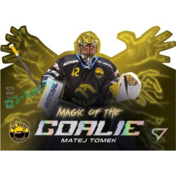 2023/24 Sportzoo ELH 1. série #MG-14 Matej Tomek Magic of the Goalie Die Cut Limited xx/80