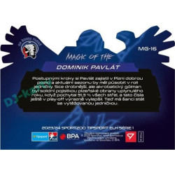 2023/24 Sportzoo ELH 1. série #MG-16 Dominik Pavlát Magic of the Goalie Die Cut Limited xx/80