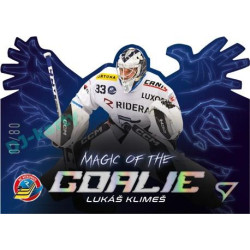 2023/24 Sportzoo ELH 1. série #MG-04 Lukáš Klimeš Magic of the Goalie Die Cut Limited xx/80
