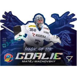 2023/24 Sportzoo ELH 1. série #MG-05 Matěj Machovský Magic of the Goalie Die Cut Limited xx/80