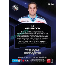 2023/24 Sportzoo ELH 1. série #TP-16 T.J. Melancon Team Power