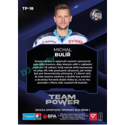 2023/24 Sportzoo ELH 1. série #TP-18 Michal Bulíř Team Power