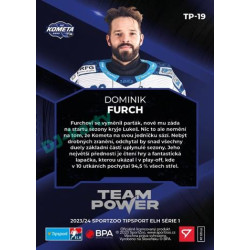 2023/24 Sportzoo ELH 1. série #TP-19 Dominik Furch Team Power
