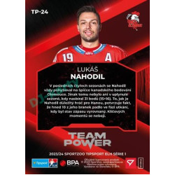 2023/24 Sportzoo ELH 1. série #TP-24 Lukáš Nahodil Team Power