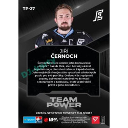 2023/24 Sportzoo ELH 1. série #TP-27 Jiří Černoch Team Power