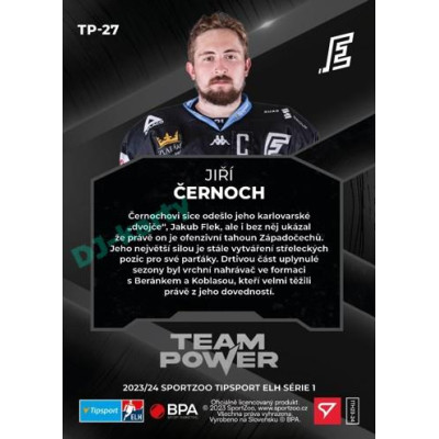 2023/24 Sportzoo ELH 1. série #TP-27 Jiří Černoch Team Power