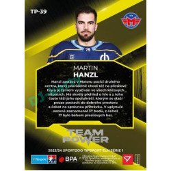 2023/24 Sportzoo ELH 1. série #TP-39 Martin Hanzl Team Power